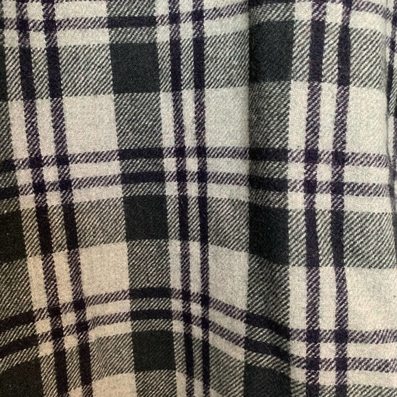Christopher & Banks Jacket Long Sleeve Wool Blend Button-front Plaid Gre… - Picture 14 of 15